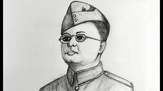 Subhas Chandra Bose Drawing  | Freedom Fighter | Pencil Drawing | @Aishwarya Ram