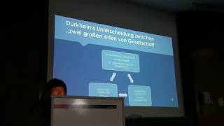 Vortrag "Tönnies und Durkheim" beim X. Internationalen Tönnies-Symposium in Kiel