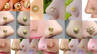 Nose Pin Designs in Gold For Female 2022//Nose Pin Gold Design images With Price