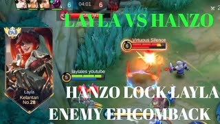 LAYLA VS HANZO VS HANABI❗BUILD ONE SHOT ENEMY DELETE! enemy epicomback | build top 1 global Layla