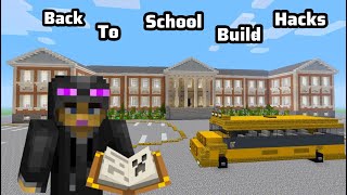 6 School Build Hacks In Minecraft YOU CAN’T MISS !!!