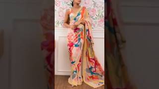 printed saree 💗printed saree review 💕online saree 💗printed saree with price 💕#shorts #shortsfeed