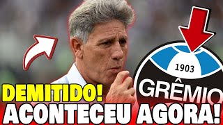 💥BOMBA! RENATO DEMITIDO ACABA DE SER DEMITIDO DO GRÊMIO?! CONFIRMADO! ÚLTIMAS NOTÍCIAS DO GRÊMIO!