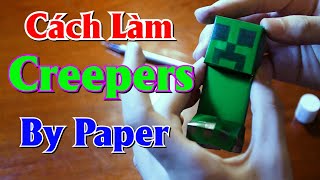 How to make creepers by paper in game minecraft