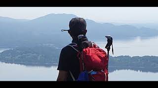 Beinn Dubh, a beautiful hike above small village Luss on Loch Lomond, Scotland