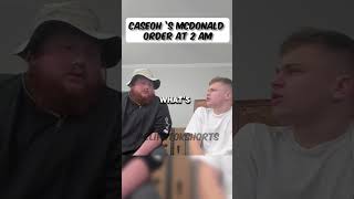 CaseOh's McDonald's order at 2 AM #shorts #jynxzi #caseoh