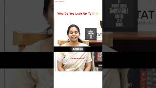 Who Do You Look Up To ? 🔥 | UPSC Backbone | Upsc Interview | Medha Anand | #shorts