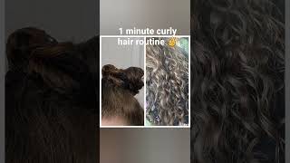 #curlyhair #curly #curlyhairstyles #1minutehairstyle #curls #curlyhairroutine #curlynatural