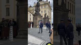 World Famous Prague Castle - Changing of the Guard 🇨🇿 #shorts #short