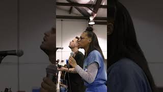 Inmate LEADS worship for her prison! #jesus #worship #jesusshorts #bible #papajesus #church #baptism