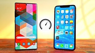 iPhone 11 Pro Max vs Galaxy Note 10+ 5G Speed Test, Battery, Speakers & Cameras!