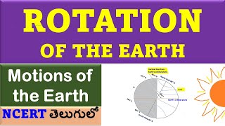 ROTATION OF THE EARTH IN TELUGU| MOTIONS OF THE EARTH IN TELUGU | Geography class 6 |@Aishwarya Ram