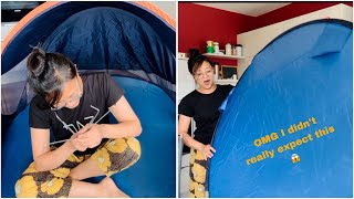 Surprise tent ⛺️ attack ⁉️