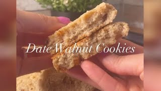 Date walnut cookies | Galletas de datiles y nueces