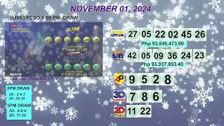 [LIVE] PCSO 9:00 PM DRAW - NOVEMBER 01, 2024 LOTTO RESULTS