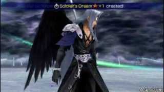 Dissidia: Sephiroth vs. Cloud.