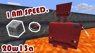 Speeding On a Strider and Tracking With The Lodestone! (Minecraft Snapshot 20w13a)