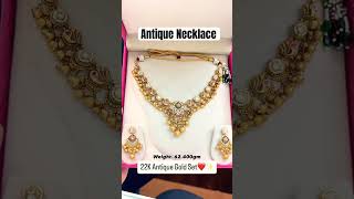 Gold Antique necklace #antiquejewellery #antiquenecklace #necklace #kundanjewellery #shorts #viral