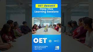 Master OET with IRS Group : Deep Dive Learning