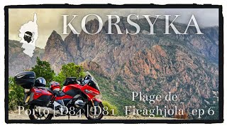 Porto 🏖 Plage de Ficaghjola | Calanques de Piana 🛣 D81 🐐 D84 | 🏍 Motocyklem po Korsyce R1200RT | EP6