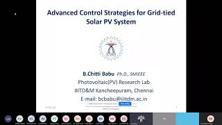 BVRIT-EEE-C- Day- 4 || Control and Grid Integration of Renewable power generation System