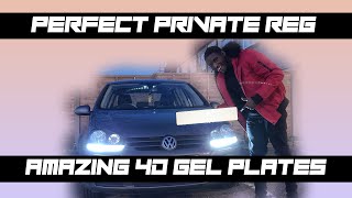 Project R16 : Golf 5 Gets BEST Private 4D Gel Plates *EPIC FAIL*