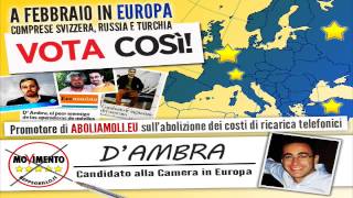 D'Ambra Candidato M5S alla Camera in Europa intervistato da Italian Network