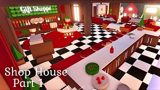 Cozy Reindeer Christmas Café & Gift Shoppe - Shop House - PART 1 - Adopt Me!