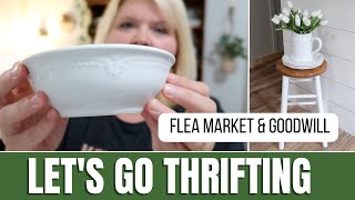 Thrift With Me | Flea Market + Goodwill | Home Decor On A Budget | Thrift Haul | Mobile Home Living