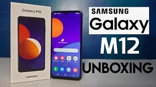 Samsung Galaxy M12 - Unboxing & Hands On | 90Hz Display | 6000 mAh | 48MP Camera | Exynos 850 Hindi