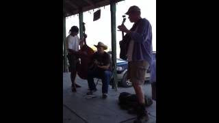 Jammin' on the porch in Terlingua