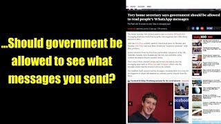 ...Should government be allowed to see what messages you send?