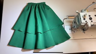 Sewing a beautiful skirt for the girls 👧 …#Sewing #sewinghacks #sew #sewingtutorial ..