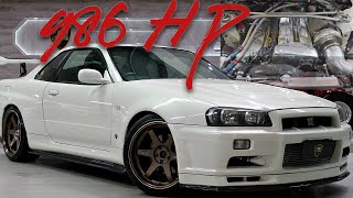 R34 986hp GTR M-SPEC STROKED 2.7