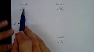 Review Evaluating Trigonometric Functions