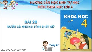 Nước có những tính chất gì? Khoa học 4 bài 20.