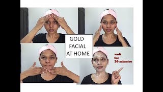 GOLD FACIAL AT HOME | STEP BY STEP | IN TAMIL