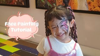 How to apply face paint for kids | Basic Butterfly Face Painting Tutorial ..