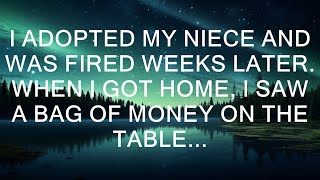 I Adopted My Niece And Was Fired Weeks Later. When I Got Home, I Saw A Bag Of Money On The Table...