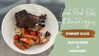 Easy Dinner Vlog: Lamb Rack #momlife #recipe #easyrecipe #throwitintheoven