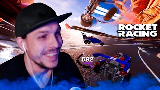 Rick1n1Roma Играет в Гонки в Фортнайте | Rocket Racing FORTNITE