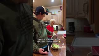 Steaming the vegetables.. a new way to prank Grandma 👵