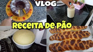 VLOG NA COZINHA RECEITA DE PÃO CASEIRO, E FIZ TEMPERO SIMPLES E CASEIRO