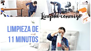 11 Minutos de limpieza|LIMPIA CONMIGO! |TODA LA CASA