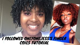 I Followed OnlyOneJess's Finger coils Tutorial | South African YouTuber