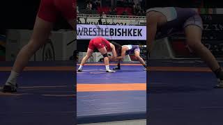 Мээрим Жуманазарова Олимпиада жолдомого куч сынашып жатат #wrestling #sports #mma