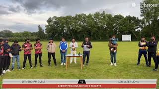 Live Cricket Match | Birmingham Bulls vs Leicester Lions | 09-Jun-24 05:06 PM | NDH CARE 2024(Supe…