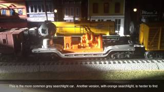 Postwar Lionel 3620 Rotating Searchlight Car / Sha