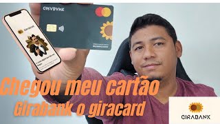 chegou o meu cartão do girabank, venha conferir todos os detalhes do cartão.