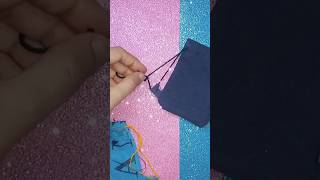 #diy doll miniature drawstring bag for school#dollcrafts#viralshort  #ytshorts#viralvideo#viralshort